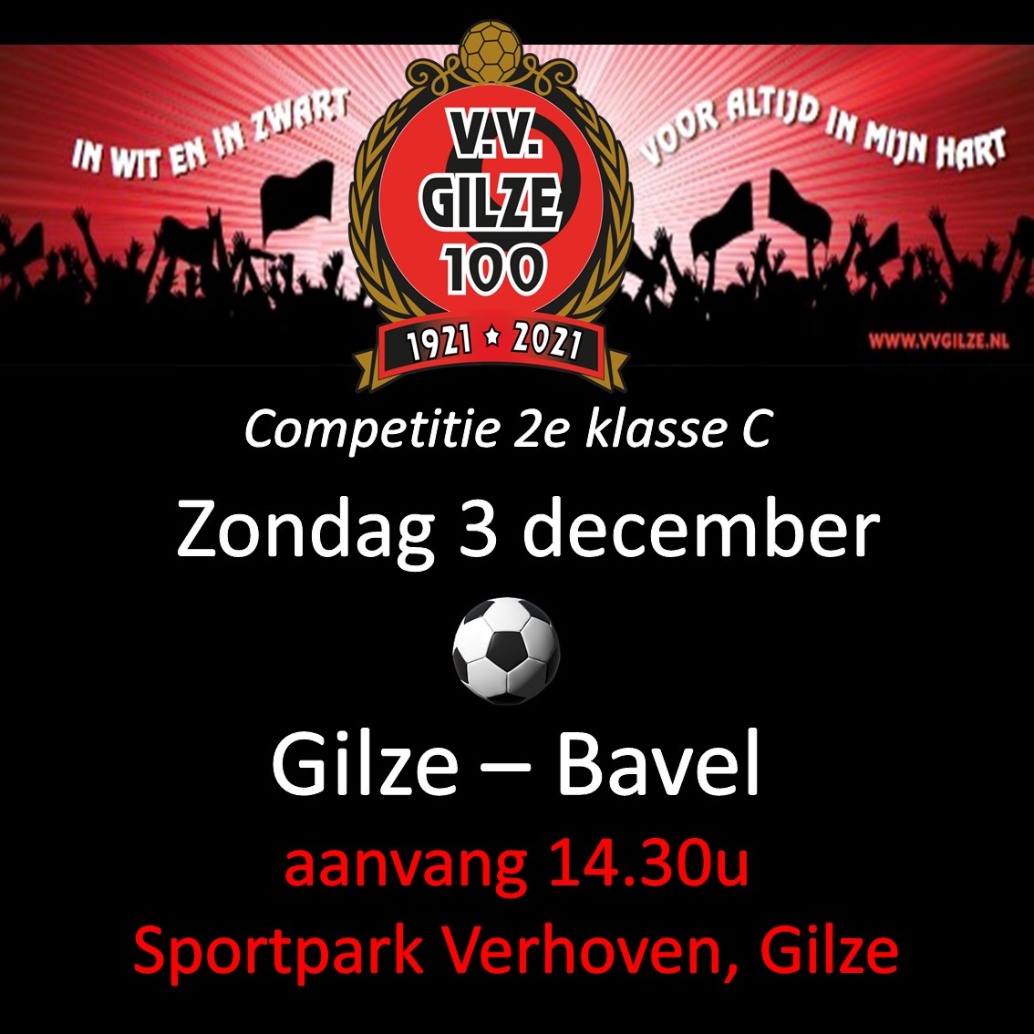 Zondag 3 december, SUPER SUNDAY: Gilze - Bavel