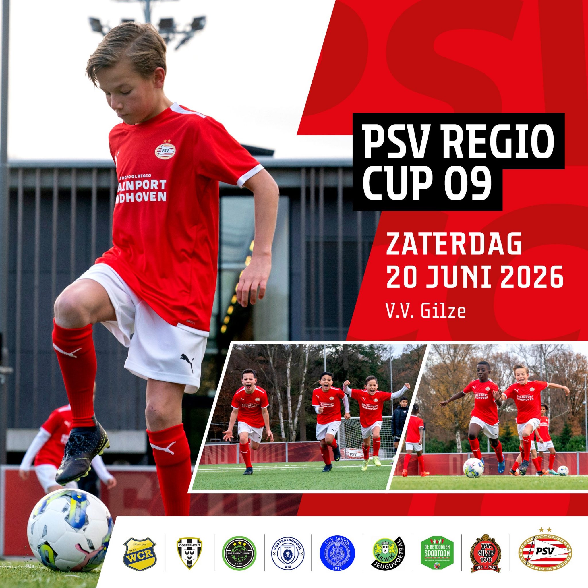 zaterdag 20 juni: PSV Regiocup O9 op sportpark Verhoven