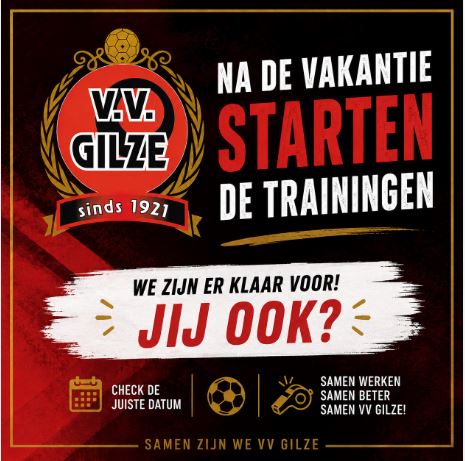 Wanneer start voor jou de training na de vakantie??