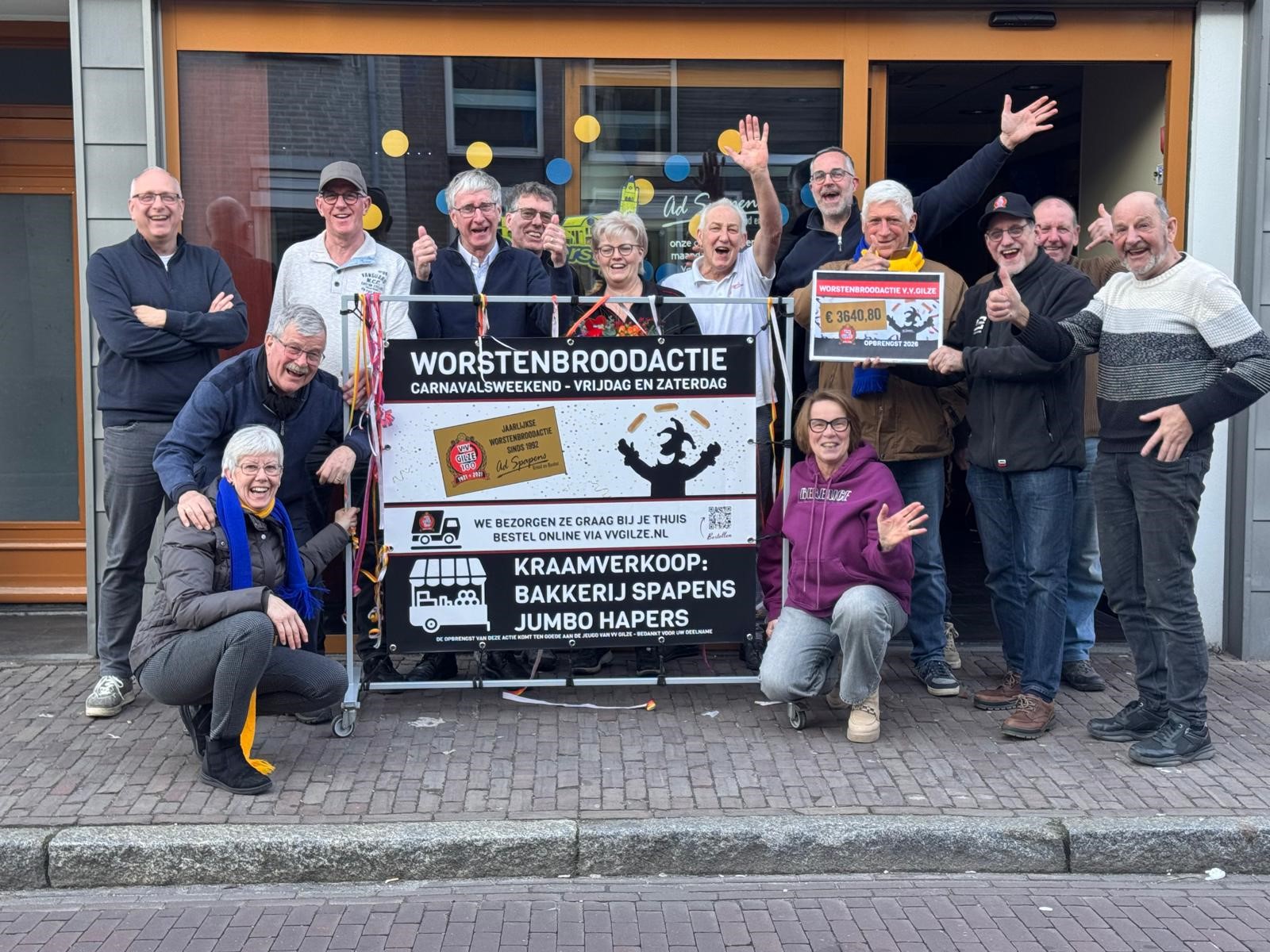 Worstenbroodactie VV Gilze? Wederom zeer succesvol!