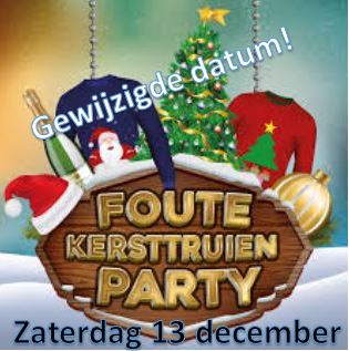 Foute kersttruien-party op 13 december (voor leden en niet-leden!)